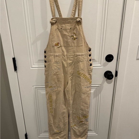 Anthropologie Pilcro The Wanderer Embroidered Overalls - Picture 2 of 6